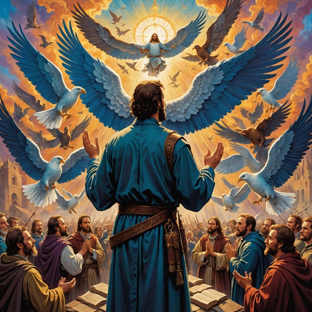 Ilustração do Salmo 17: Confiança e proteção divina