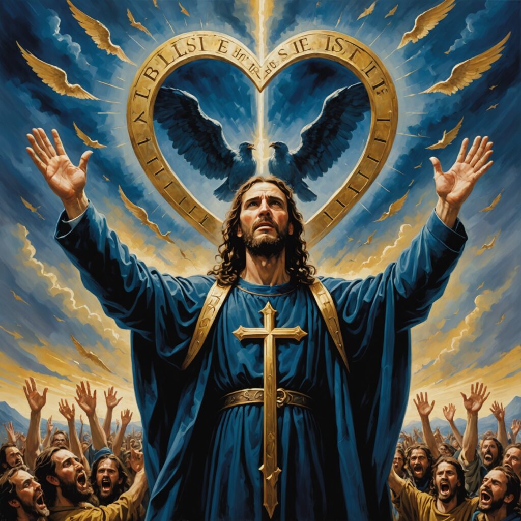 Ilustração de um coração angustiado clamando por socorro ao Senhor