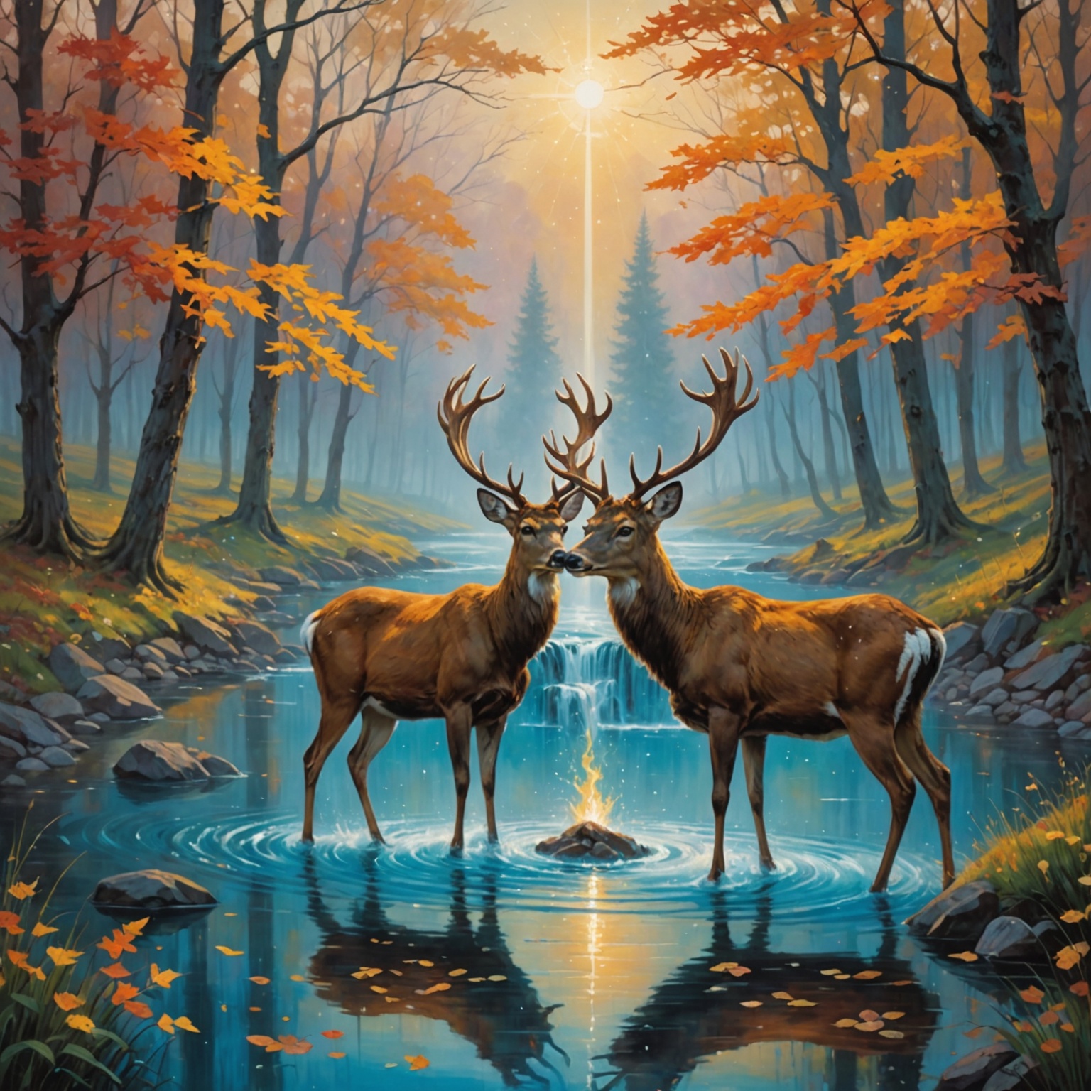 Ilustração da busca espiritual e conexão com Deus