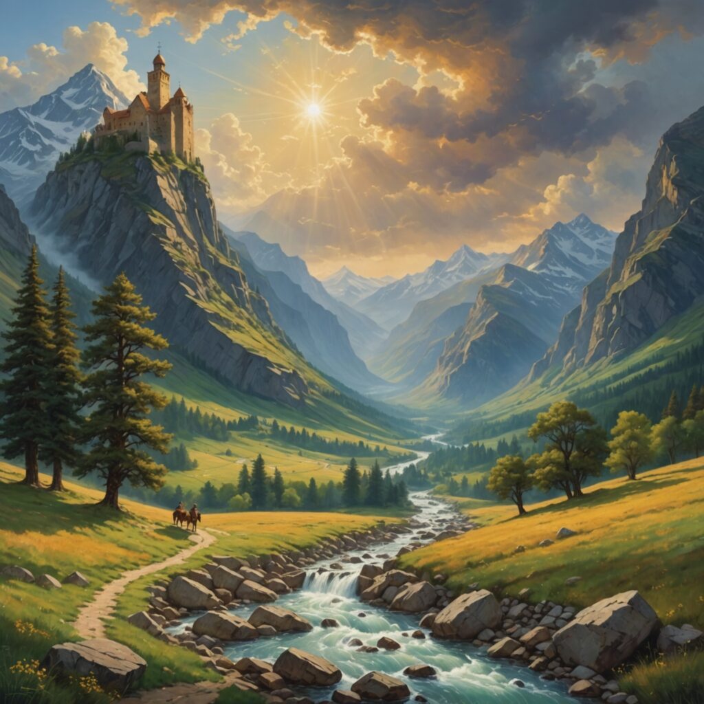 Imagem representativa do Salmo 46 - Deus, Nosso Refúgio e Fortaleza