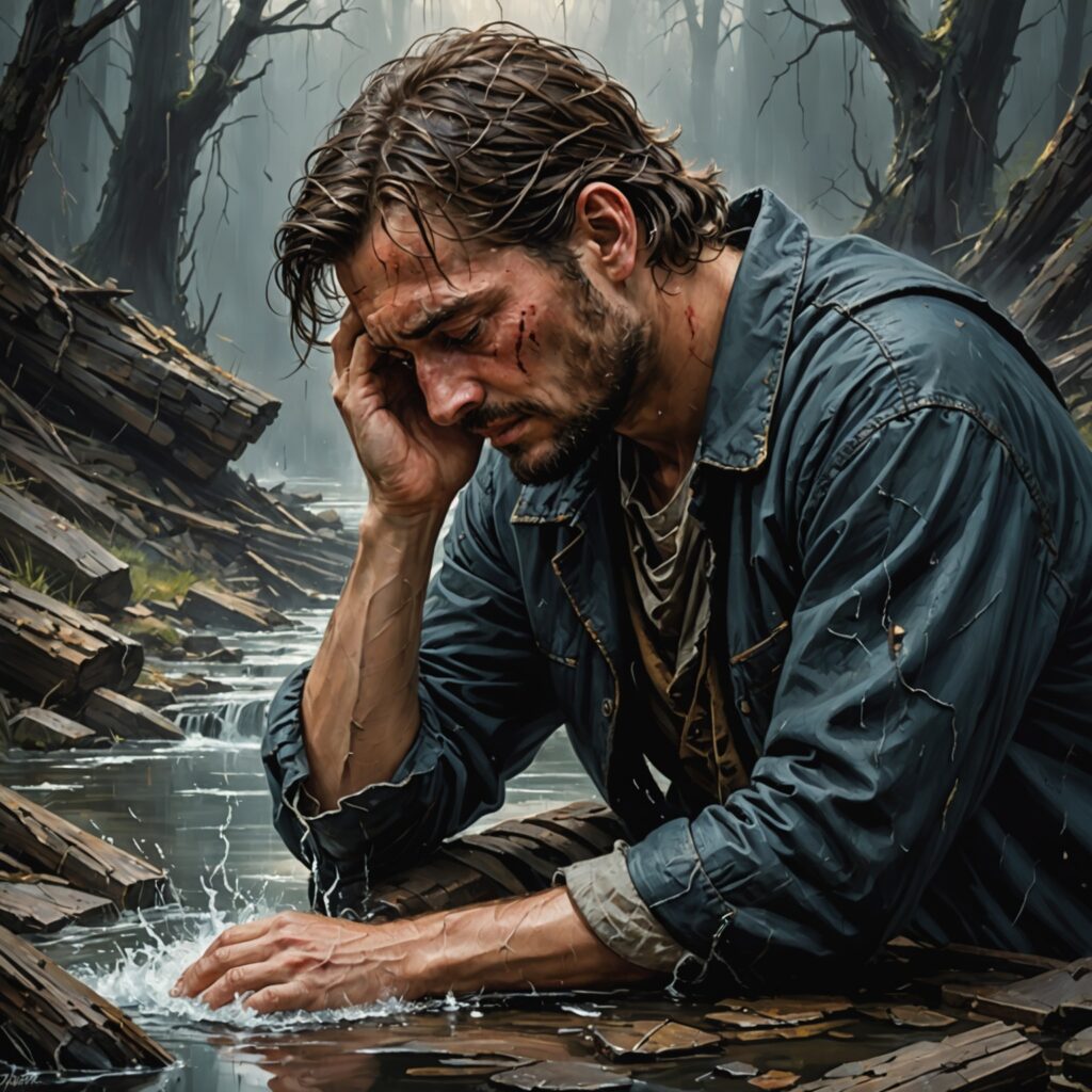 Coracao aflito clamando por misericordia e cura