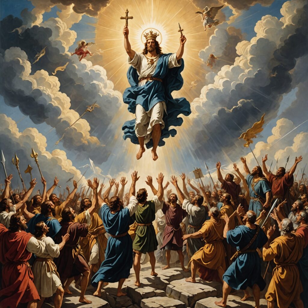 Imagem representativa do Salmo 68: O Triunfo de Deus e a Esperança do Povo