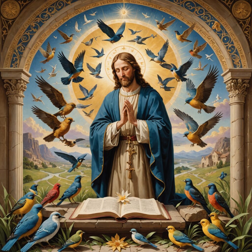 Imagem representativa da felicidade e confiança em Deus conforme descrito no Salmo 84