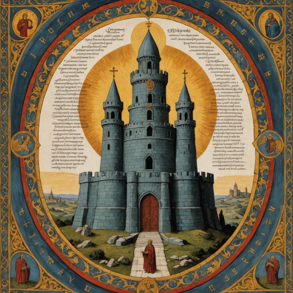 Fortaleza antiga simbolizando a proteção divina