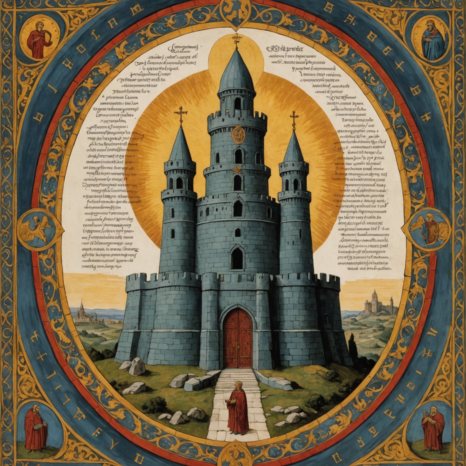 Fortaleza antiga simbolizando a proteção divina