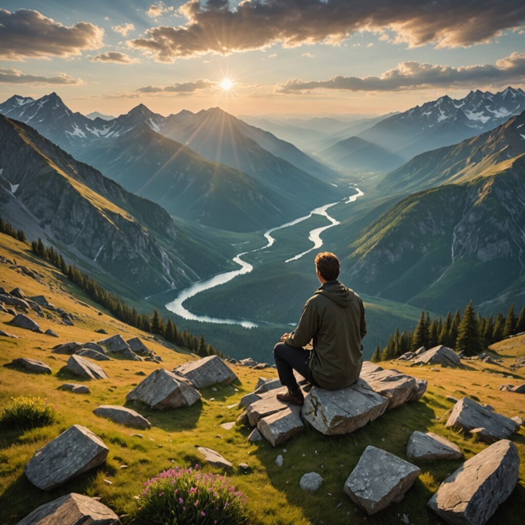 Adoração e Louvor ao Senhor - Imagem inspiradora representando a grandeza divina e a reverência do povo.