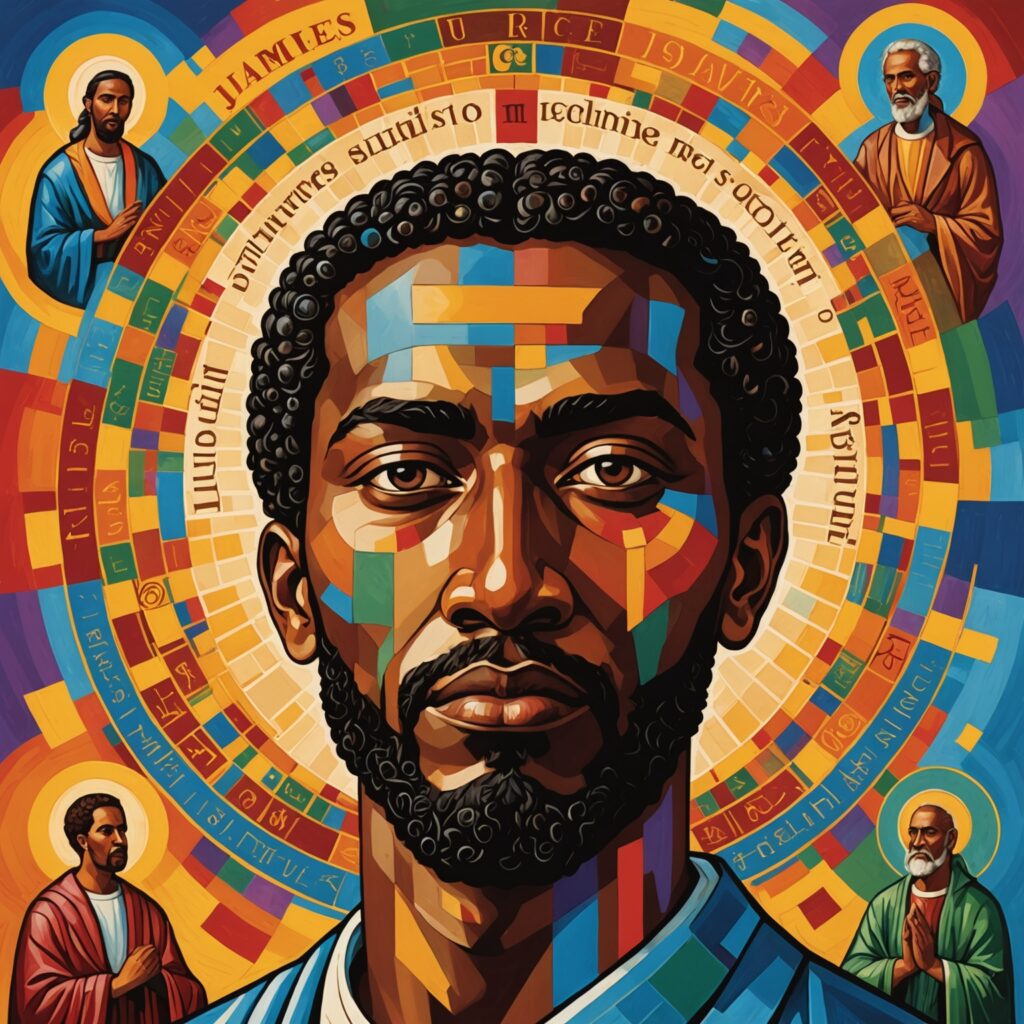 Ilustração representando a fé e as obras na vida cristã