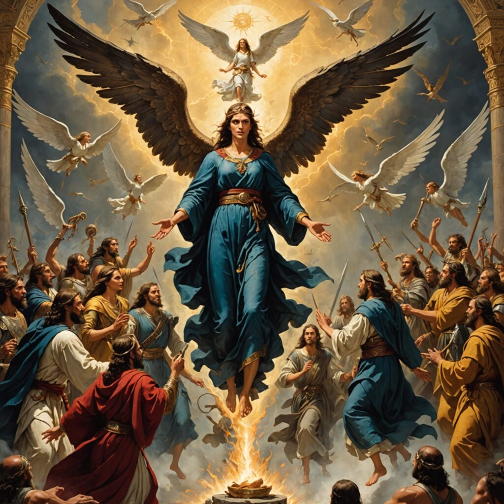 Visão profética do pergaminho voando e da vasilha com a Perversidade